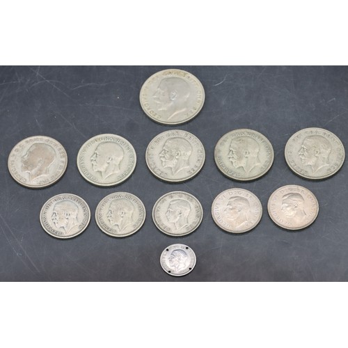 480 - 12 various silver pre-1946 coins, 99 grams