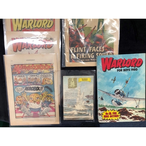 7023 - A Warlord for Boys 1980 annual and a quantity of Warlord comics dating from 1974 to 1984, including ... 