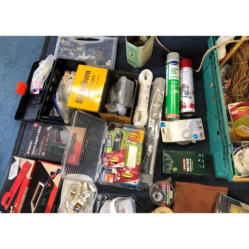 7081 - A mixed quantity of DIY, gardening and crafting tools etc, including a Parkside electric stapler (as... 