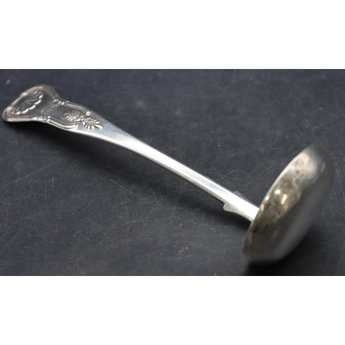 269 - A Victorian Scottish silver sauce ladle, Edinburgh 1862, maker Robert Livingstone Christie, 1oz