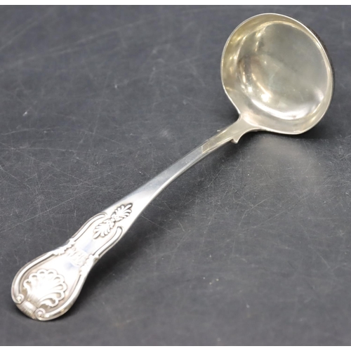 269 - A Victorian Scottish silver sauce ladle, Edinburgh 1862, maker Robert Livingstone Christie, 1oz