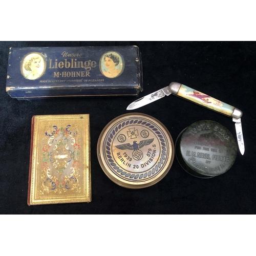 8008 - A vintage early 20th Century Unsere Lieblinge M. Hohner harmonica / mouth organ in original box, mad... 