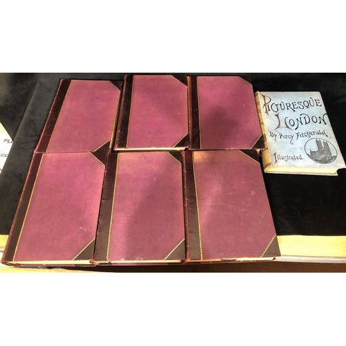 8014 - A set of  part leather bound books 