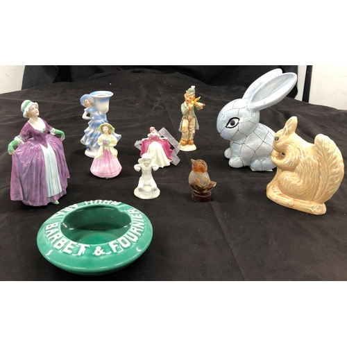 8070 - 2 miniature Coalport figures 