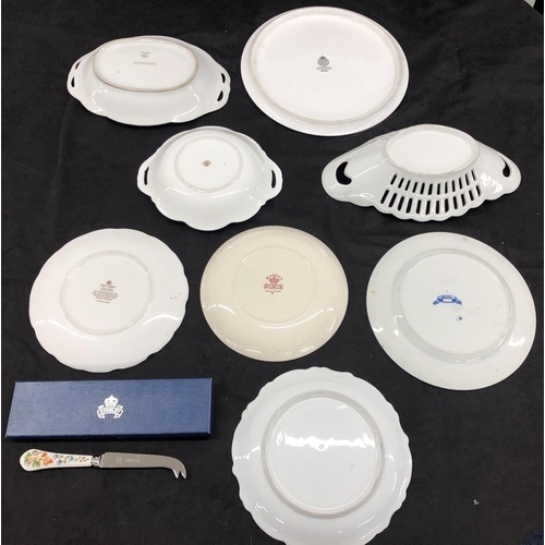 8069 - A quantity of various plates, Noritake, Coalport, Royal Albert,  Mason's, Delph, Royal Worcester and... 