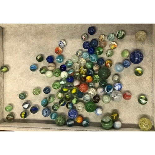 8297 - A quantity of various marbles.