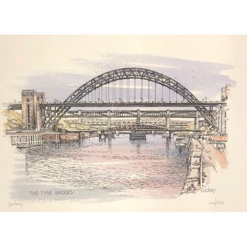 8332 - 3 limited edition watercolours by Geoffrey Lockey (British, 20thC), 