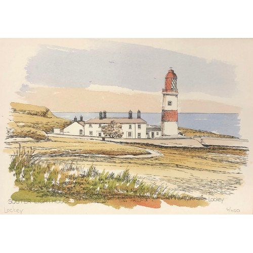 8332 - 3 limited edition watercolours by Geoffrey Lockey (British, 20thC), 