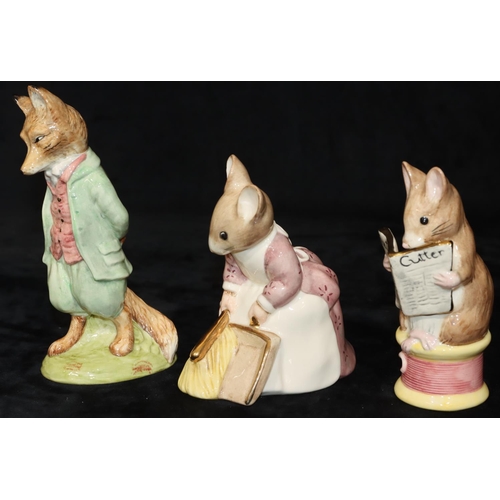 20 - 3 Beswick large Beatrix Potter figures 