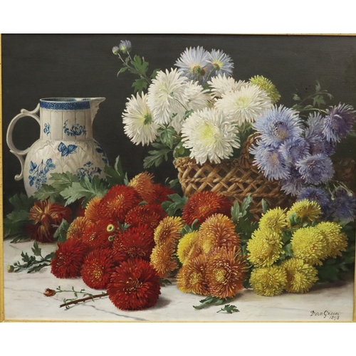 204 - Dora Green, 19th Century oil on canvas, 54,cm x 67cm, still life 