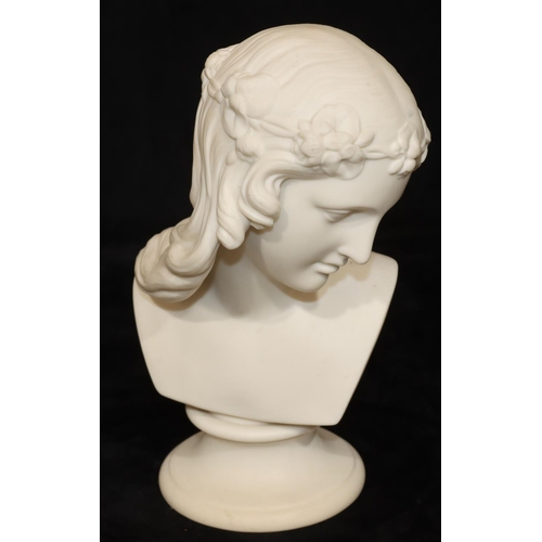 46 - A Parian bust of a lady 