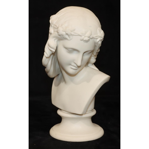 46 - A Parian bust of a lady 