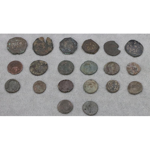 587 - 20 various Roman and similar coins