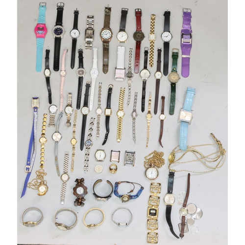 597 - A large quantity of various wrist watches etc.