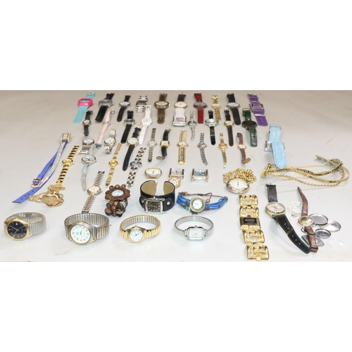 597 - A large quantity of various wrist watches etc.