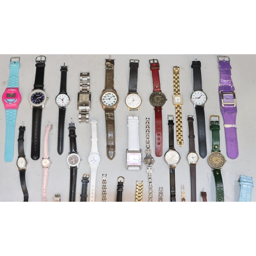 597 - A large quantity of various wrist watches etc.