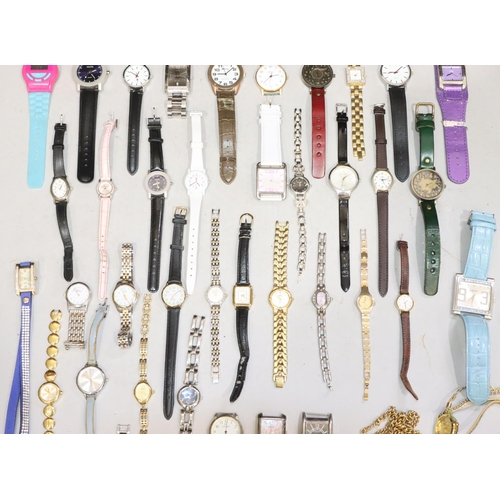 597 - A large quantity of various wrist watches etc.