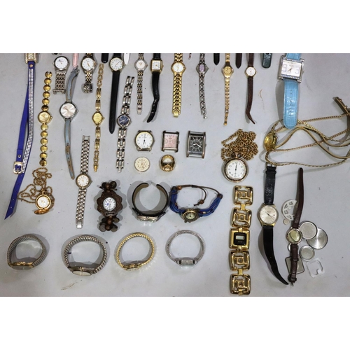 597 - A large quantity of various wrist watches etc.