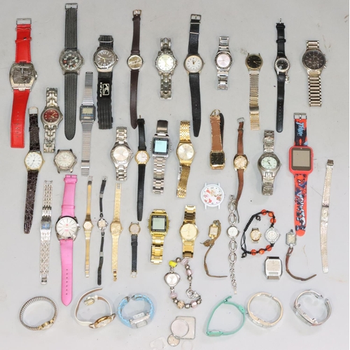 598 - A large quantity of various wristwatches etc.