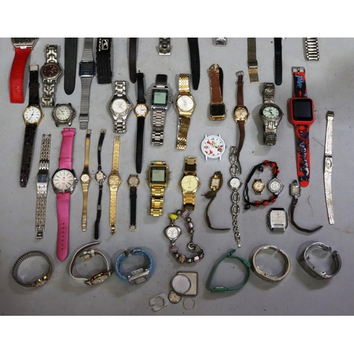 598 - A large quantity of various wristwatches etc.