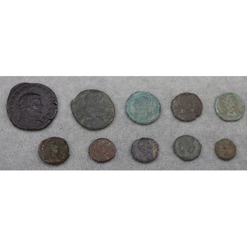 630 - 10 various Roman coins