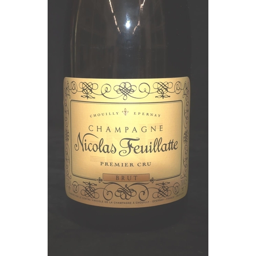 758 - Nicolas Feuillatte champagne 2000 with gilt tube case