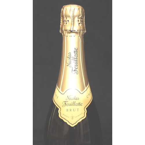 758 - Nicolas Feuillatte champagne 2000 with gilt tube case