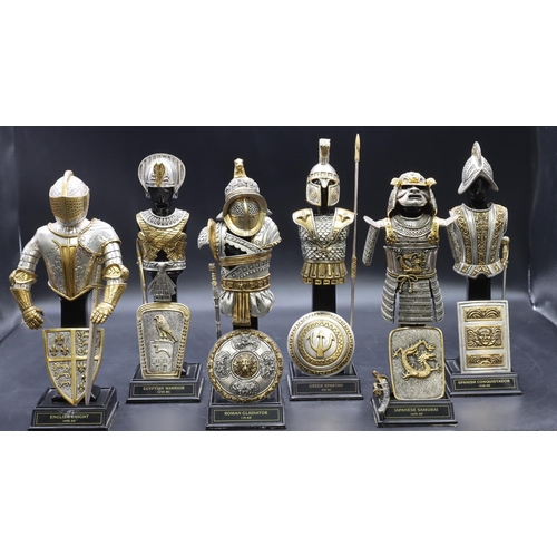 774 - A set of 6 good quality reproduction miniature suits of armour, on stands 