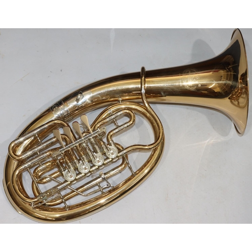 786 - B & S, Markneukirchen gilt metal Euphonium Baritone (cased)