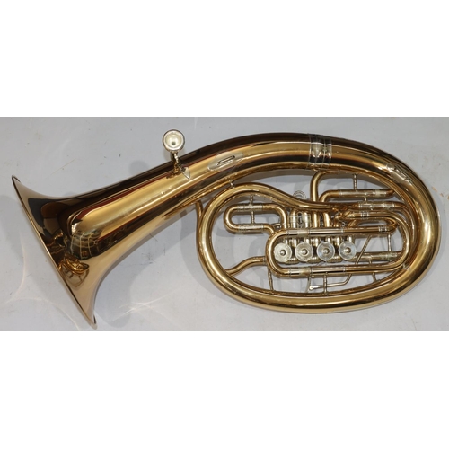 786 - B & S, Markneukirchen gilt metal Euphonium Baritone (cased)