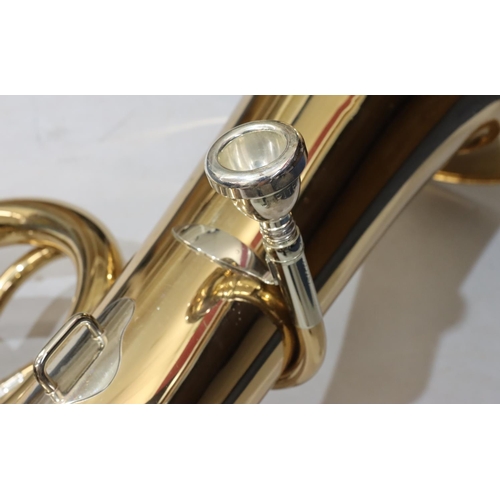 786 - B & S, Markneukirchen gilt metal Euphonium Baritone (cased)