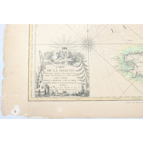 821 - An 18th Century hand-coloured map 