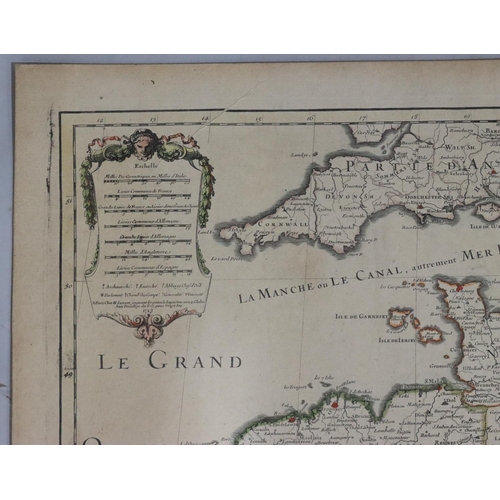 826 - An antique hand-coloured map 