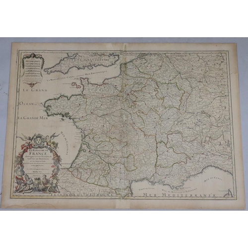 826 - An antique hand-coloured map 