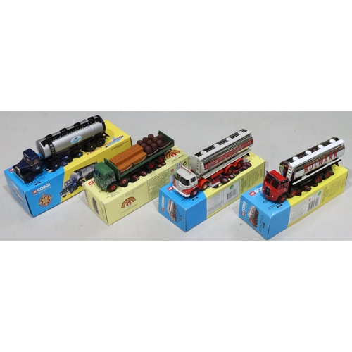 859 - 4 Corgi Classics, 14304 Crow Carrying Co, 09801, an ERF Delivery Truck Set John Smith's (boxed), 137... 