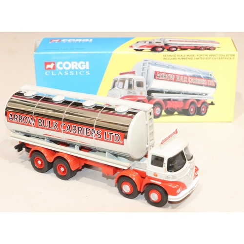 859 - 4 Corgi Classics, 14304 Crow Carrying Co, 09801, an ERF Delivery Truck Set John Smith's (boxed), 137... 