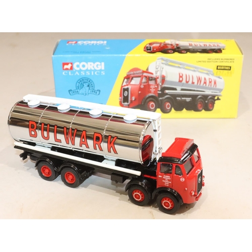 859 - 4 Corgi Classics, 14304 Crow Carrying Co, 09801, an ERF Delivery Truck Set John Smith's (boxed), 137... 