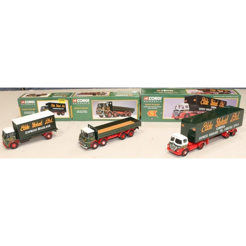 861 - 3 Corgi Classics, 13601, £ddie Stobart Foden S21 Mickey Mouse with Trailer (boxed), 11001, ERF KV 8-... 