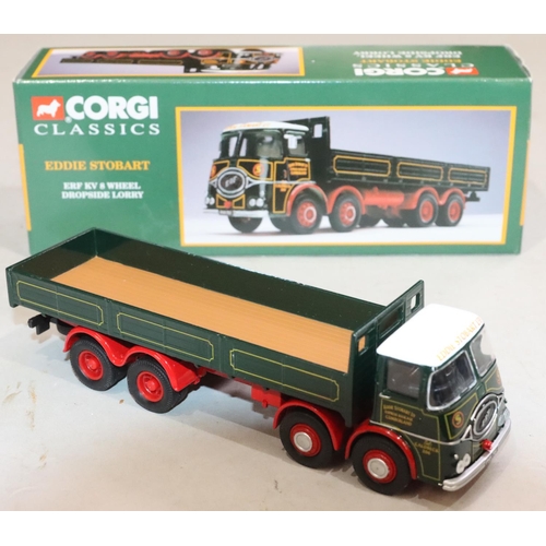 861 - 3 Corgi Classics, 13601, £ddie Stobart Foden S21 Mickey Mouse with Trailer (boxed), 11001, ERF KV 8-... 