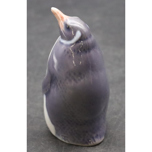 90 - A Royal Copenhagen figure of a standing penguin, 7.2cm high