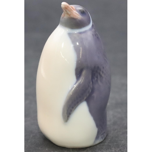 90 - A Royal Copenhagen figure of a standing penguin, 7.2cm high