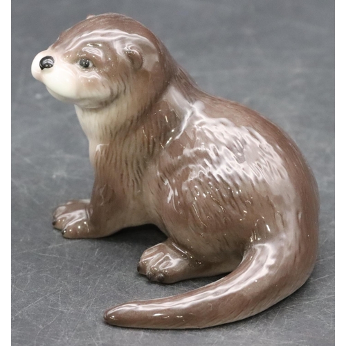 91 - A B&G Copenhagen figure of an otter 