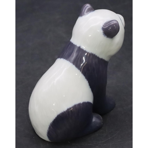 92 - A Royal Copenhagen figure of a seated panda bear, 9cm high