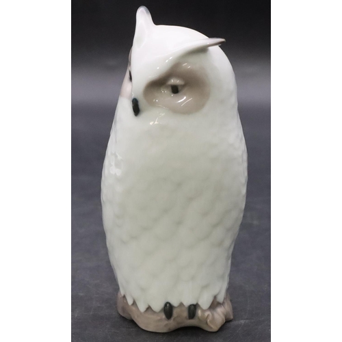 94 - A Royal Copenhagen figure of a standing owl, number 155, 15cm high