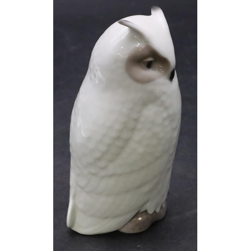 94 - A Royal Copenhagen figure of a standing owl, number 155, 15cm high