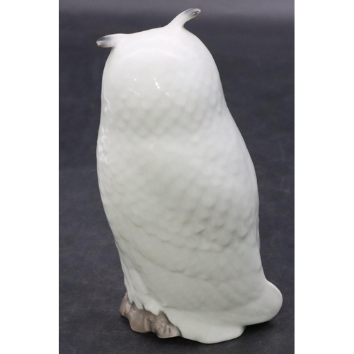 94 - A Royal Copenhagen figure of a standing owl, number 155, 15cm high