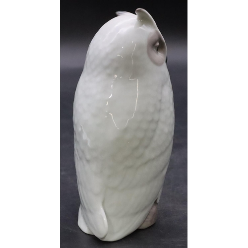 94 - A Royal Copenhagen figure of a standing owl, number 155, 15cm high