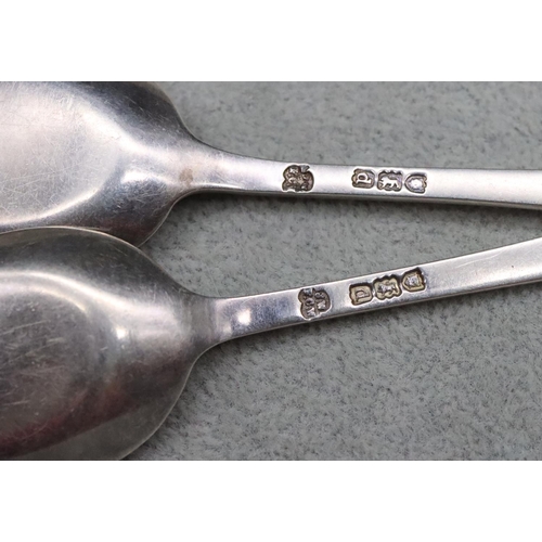 362 - A set of 6 late Victorian silver shovel shaped teaspoons, London 1899, 3.3oz