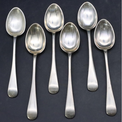 507 - A set of 6 Sheffield silver teaspoons, 3 oz