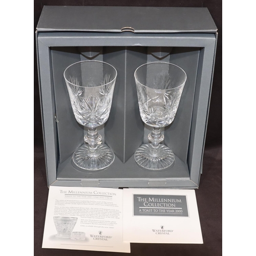 8337 - A pair of Waterford crystal 